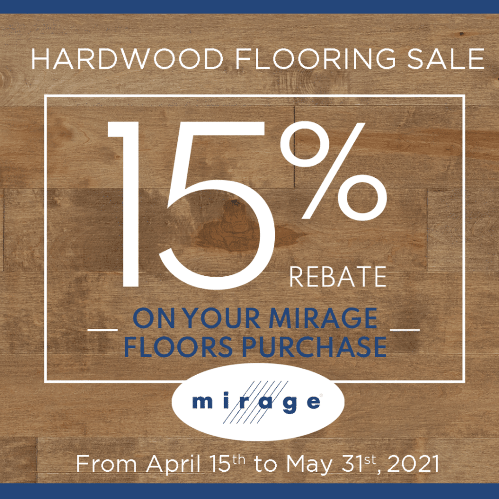 Mirage 15% Hardwood Sale